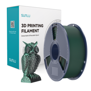 Filament SUNLU 1,75mm 1kg SILK PLA+ Dual Color Black Green