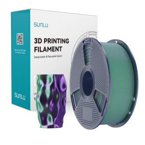 Filament SUNLU 1,75mm 1kg SILK PLA+ Dual Color Green Purple